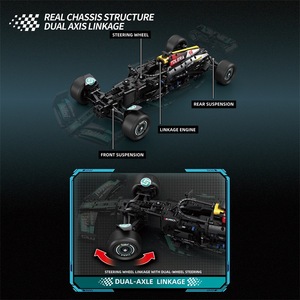 Reobrix 11040 3470 pièces F1 voiture de course Xpand rallye bloc de construction ensemble de briques modèle technique jouet en plastique moderne Festival cadeau - Product Image 4