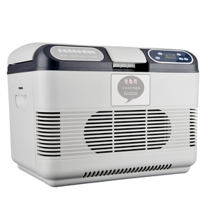 Mini réfrigérateur/congélateur de voiture 15L/19L, DC 12V 24V, glacière électrique portable, réfrigérateur de camping pour le <span class=keywords><strong>transport</strong></span> de vaccins/insuline/aliments - Product Image 3