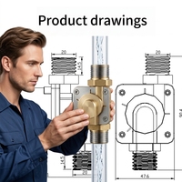 Pompe à eau sans balais en plastique 12V/24V CC, tête de surpression pour circulation d'eau de chauffage, 7 pouces, résistante aux hautes températures