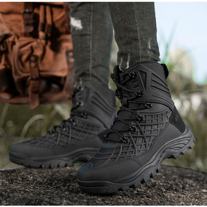 Sepatu Hiking Taktis Musim Gugur untuk Pria, TPU Tahan Lama, Penyangga Pergelangan Kaki Sedang-Tinggi, Sepatu Outdoor untuk Mendaki dan Trekking, Musim Gugur Musim Panas - Product Image 2