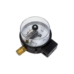 100mm All Stainless Steel Shockproof Industrial Electrical Device Liquid Filled Magneto Switch Contact Pressure Gauges