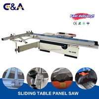 Scie à panneaux CNC à table coulissante H450D à moteur horizontal pour la découpe automatique du bois avec scie à poutre alternative de haute précision