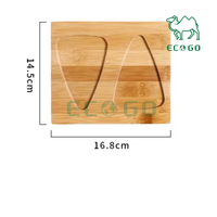 Plateau de service en bois pour snacks aux fruits, plat en forme de feuille de style japonais