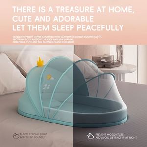 SUNNUO Moustiquaire pliable portable pour bébé, fonction anti-moustiques, respirante, 100% coton, motif animal mignon pour l'été - Product Image 5