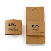 XJY Manchons en papier kraft écologique imprimés sur mesure pour l'emballage de chaussettes