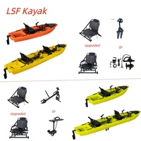 Prix de Gros pour Bateau de Jeu Aquatique Modulaire à 3 Places avec Propulsion à Pédales, Kayak de Pêche en Mer Double Détachable