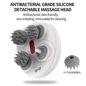 Masseur électrique pour le corps, appareil de massage automatique pour la tête, massage du cuir chevelu et du corps entier, avec 4 têtes de massage - Product Image 2