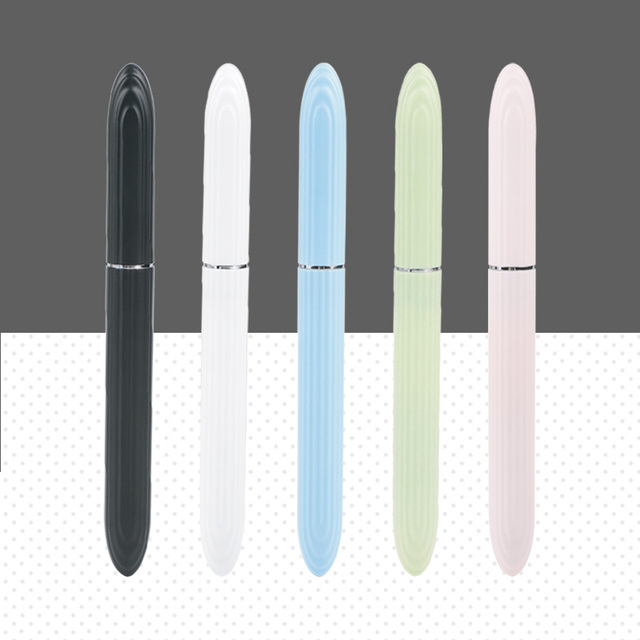 Fine Solid Nib Colorful Barrel Erasable Refillable Fountain Metal Pen