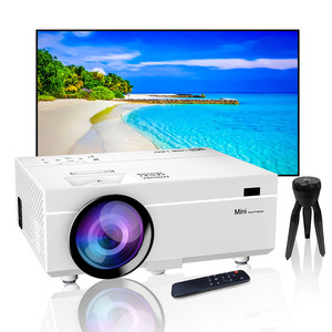 1080PLCDプロジェクター6000ルーメンHD4KミニポータブルプロジェクターホームシアターAndroid電話同じ画面HD小型プロジェクター - Product Image 4