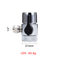 Accessoire de robinet de haute qualité, adaptateur de robinet 3/8, vanne de déviation avec poignée noire