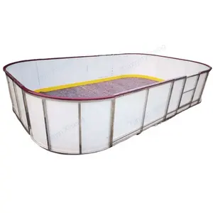 Tablero de hockey sintético flexible de conveniencia/tablas de pista de hielo de plástico/Barreras/valla