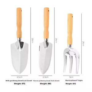 Juego de <span class=keywords><strong>palas</strong></span> de acero inoxidable para trabajos de jardín para rastrillar Plantar vegetales tirar de flores - Product Image 6