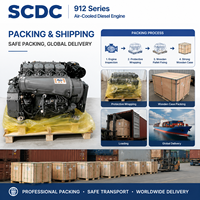 Moteur diesel refroidi par air SCDC Deutz F4L912 32 kW 1500 tr/min pour groupe électrogène diesel, production d'énergie industrielle