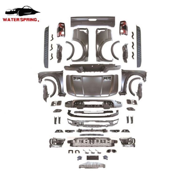 Автозапчасти T6 T7 T8 2012-2021 Модернизированный T9 Комплект кузова Raptor передний бампер с решеткой на капоте, автомобильный обвес для Ford Ranger