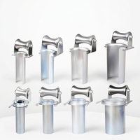 Rouleau de câble en acier galvanisé robuste, poulie de guidage de câble pour la construction de lignes électriques souterraines