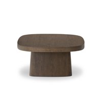 Table basse minimaliste contemporaine en bois massif, fabriquée à la main avec des couleurs personnalisables pour les salons modernes d'appartements et de villas