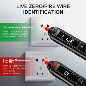 Noyafa NF-620 Smart Pen Multímetro Power-on Identificação Inteligente Sem Contato AC DC Tensão Resistência Medição - Product Image 5