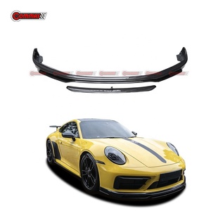 Para Porsche 992 SD Sport Te-chart Style, Labio Delantero de Fibra de Carbono Seca, Divisor de Parachoques de Carbono Preimpregnado Real, Spoiler Delantero Inferior - Product Image 4