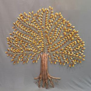 ROSHAN HANDICRAFTS Sculpture murale rectangulaire géométrique abstraite en fer, décoration suspendue moderne faite à la main, lot multi-pièces - Product Image 1