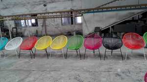 अकापुल्को रेट्रो कुर्सी आउटडोर घर आंगन बिस्ट्रो 3 टुकड़ा रेट्रो आँगन कुर्सी और मेज सेट - Product Image 6