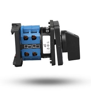 Interruttore Selettore Cantak LW26-20 1-0-2 2P per Montaggio su Guida DIN con Posizione Centrale OFF a 60 Gradi - Product Image 4