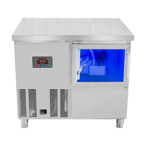 Machine à glace refroidie à l'eau 200 bls par jour, appareil Commercial avec <span class=keywords><strong>Table</strong></span> de travail pour les boissons, les cafés et les hôtels - Product Image 2