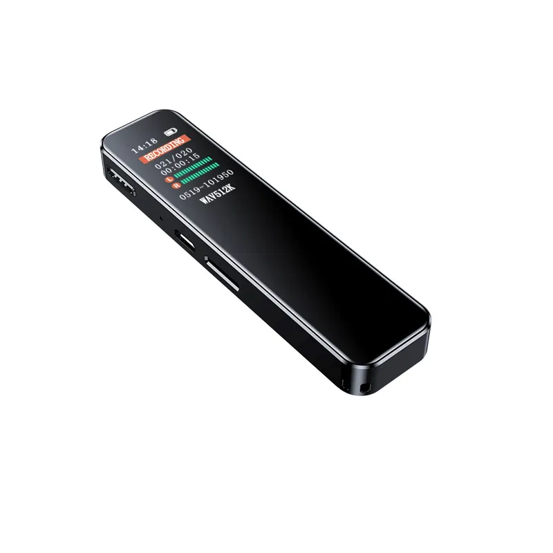 디지털 레코더 MP3 플레이어 미니 레코더 펜 지원 32GB TF 카드 전문 레코더