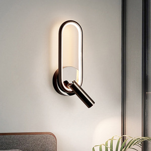 <b>Wall</b> Lamp Bedside Lamp <b>With</b> Spotlight Nordic Style LED 350 Degree Rotating Decorative <b>Light</b> For Bedroom Living Room - Product Image 5