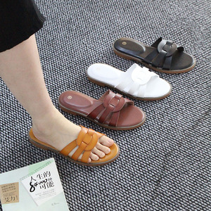 Sandalias de Mujer de Moda con Punta Abierta, Planas, Casuales, Ligeras y Duraderas para Verano, Venta al por Mayor - Product Image 1