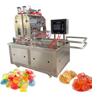 Full Automatic Vitamin Health Candy Confectionery Gummy Bear Candy Sweets Production Line Soft Candy Making Machines