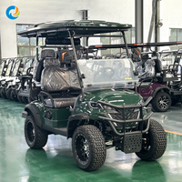 Voiturette de golf électrique tout-terrain 4 places au design luxueux, homologuée pour la route, avec batterie 48V/72V, mini-voiturette de golf personnalisable