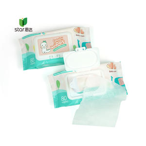 Merci acqua pura dolce non profumato organico personalizzato monouso sensibili salviettine umidificate per bambini per il bambino - Product Image 2