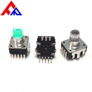 ตัวเข้ารหัสแบบเพิ่มค่า LED-EC12 รุ่นใหม่ สวิตช์ไฟหลายสี ขนาด 12.5 มม. 6 มม. ระบบระบุตำแหน่งด้วยพัลส์ดิจิตอล สำหรับเครื่องเสียงรถยนต์ DC5V ISO - Product Image 2