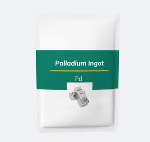 Kemurnian 99.97% dengan Laporan Uji Kualitas Batang Palladium Ingot Palladium