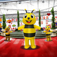 Costume de mascotte d'abeille jaune sur mesure, Halloween, peluche douce, matériau EVA, carnavals, fêtes, promotions, défilés, cosplay, adultes