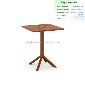 <span class=keywords><strong>Table</strong></span> d'extérieur en plastique OKAY, <span class=keywords><strong>table</strong></span> carrée personnalisée pour balcon, surface en maille à séchage rapide pour petits appartements, <span class=keywords><strong>table</strong></span> à manger moderne en plastique - Product Image 1