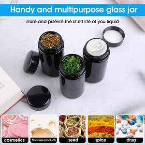 Muestras Gratis de Hierbas Secas y Flores, Recipiente de Vidrio UV Hermético de Boca Ancha para Almacenamiento Seguro contra Rayos Ultravioleta - Product Image 4