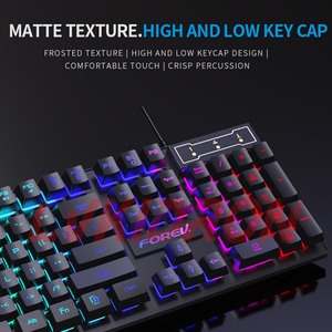 Bán Buôn Đa Chức Năng Văn Phòng Nhà PC Bàn Phím Máy Tính Và Chuột Kit Backlit <span class=keywords><strong>USB</strong></span> Có Dây Bàn Phím Chơi Game Và Chuột Combo - Product Image 4