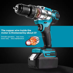 21V Portable Electric Cordless Brush Drill Machine Excellent Lithium Battery Variable Speed Charging <b>Power</b> Drilling - Product Image 5