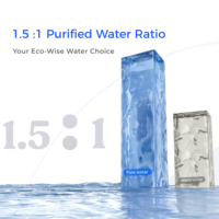 Système de filtration d'eau par osmose inverse sans réservoir sous l'évier avec rappel de vidange automatique et élimination du TDS au post-carbone, 800 GPD