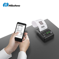 Printer Thermal Mobile Milestone MHT-P10 Mini Harga Pabrik 58mm USB+BT Stok Tersedia Mendukung Android/iOS/Windows 12 Bulan