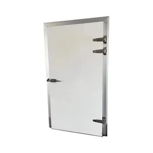 Porte de rénovation semi-enterrée à un battant, ouverture gauche/droite, cadre en plastique PVC pour chambre froide Portes pour chambre froide à vendre