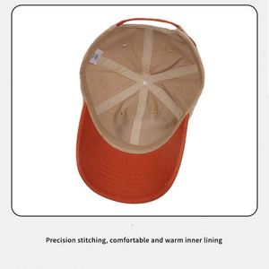 Casquettes en coton à 6 panneaux avec broderie personnalisée de haute qualité, couleur contrastée, mode unisexe, casquette de baseball bicolore pour papa - Product Image 5