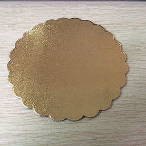 Plateau à gâteau rond en carton doré, petit et économique - Product Image 4