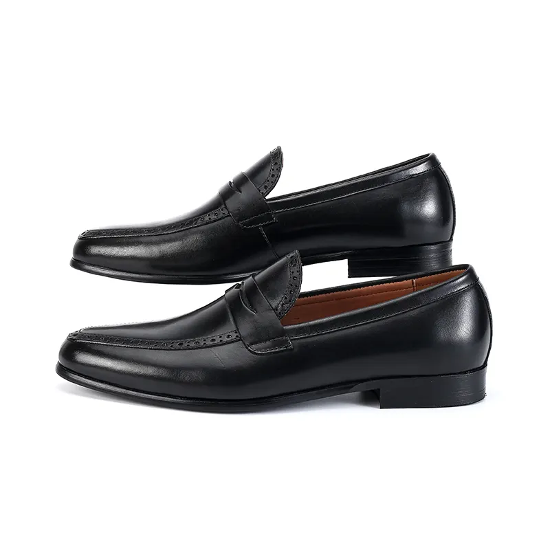Genuine Leather Men Dress Shoes Fashion Good quality luxury Delicate Stitches