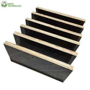 plywood sheet 4x8 High-Turnover Black Waterproof Double-sided Laminated Film Faced Plywood construction plywood - Product Image 2