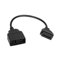 OBD 16Pin macho Molex 12Pin macho OBD2 DIY lector de código de programación Cable de encendedor de cigarrillos interfaz VGA diagnóstico OBD 16 Pin