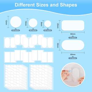 Square, Strip, Dot 5 Sizes Hydrocolloid <b>Patch</b> Big Hydrocolloid Bandages XL Acne Pimple <b>Patches</b> for Body Face Forehead Chin - Product Image 5