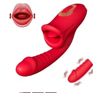 Masturbador femenino silencioso, producto sexual para uso en dormitorio, vibrador AV automático con función de mordida para lamer la lengua - Product Image 1