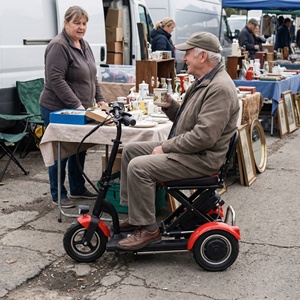 Trottinette électrique auto-équilibrante abordable et économique avec tableau de bord clair pour les visites des marchés aux puces du week-end - Product Image 1